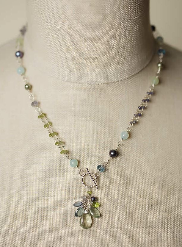 Anne Vaughan Designs - Tranquility Gemstone Cluster Necklace